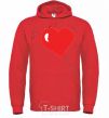 Men`s hoodie BALLOON bright-red фото