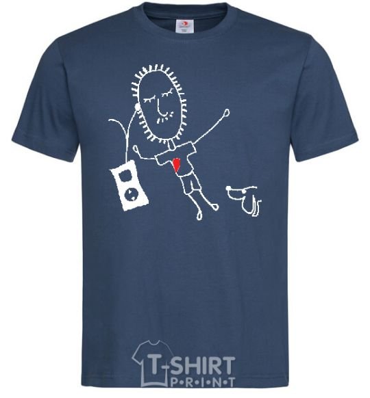 Men's T-Shirt +MP3 navy-blue фото