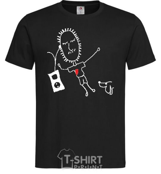Мужская футболка +MP3 Черный фото