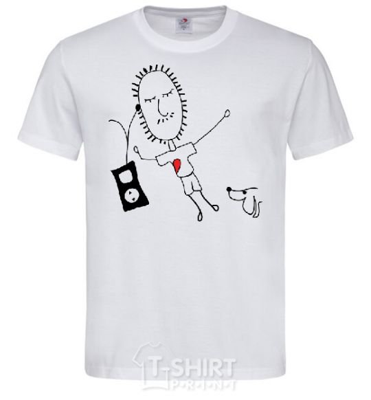 Men's T-Shirt +MP3 White фото