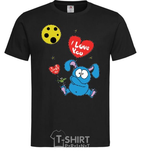 Men's T-Shirt HE LOVES YOU! black фото