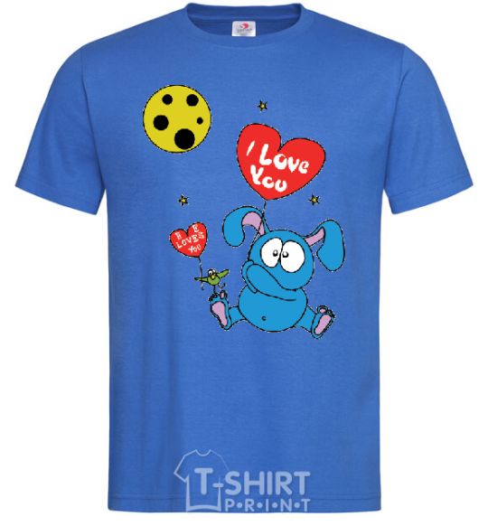 Men's T-Shirt HE LOVES YOU! royal-blue фото