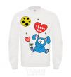 Sweatshirt HE LOVES YOU! White фото