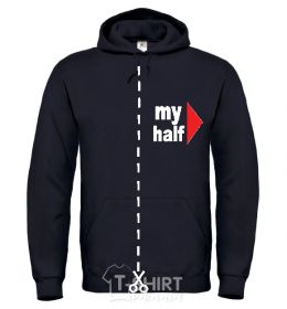 Men`s hoodie MY HALF BOY black фото