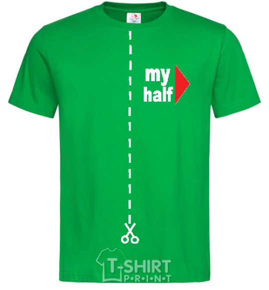Men's T-Shirt MY HALF BOY kelly-green фото