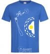 Men's T-Shirt BREAKFAST FOR TWO FOR HIM royal-blue фото