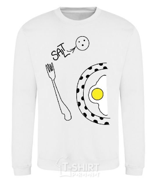 Sweatshirt BREAKFAST FOR TWO FOR HIM White фото