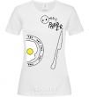 Women's T-shirt BREAKFAST FOR TWO FOR HER White фото