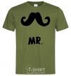 Мужская футболка MR.MUSTACHE Оливковый фото