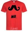 Мужская футболка MR.MUSTACHE Красный фото