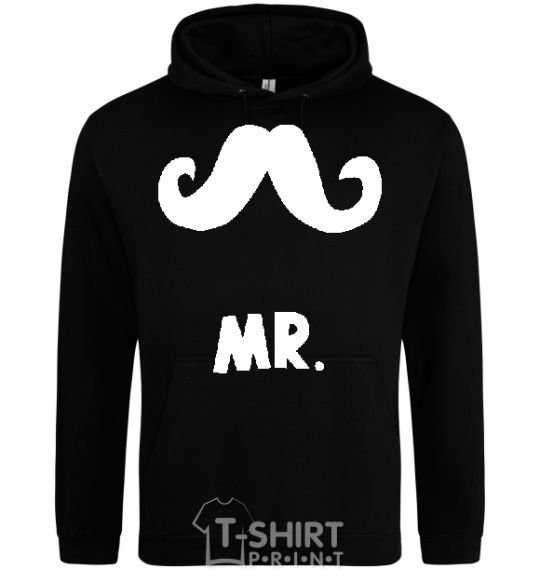 Мужская толстовка (худи) MR.MUSTACHE Черный фото