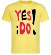 Men's T-Shirt YES! I DO! cornsilk фото