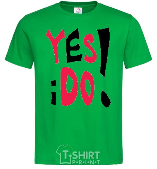 Мужская футболка YES! I DO! Зеленый фото