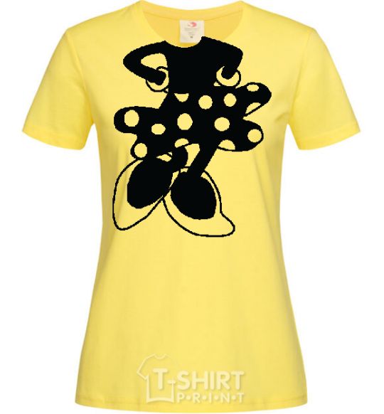 Женская футболка MINNEY LEGS Лимонный фото
