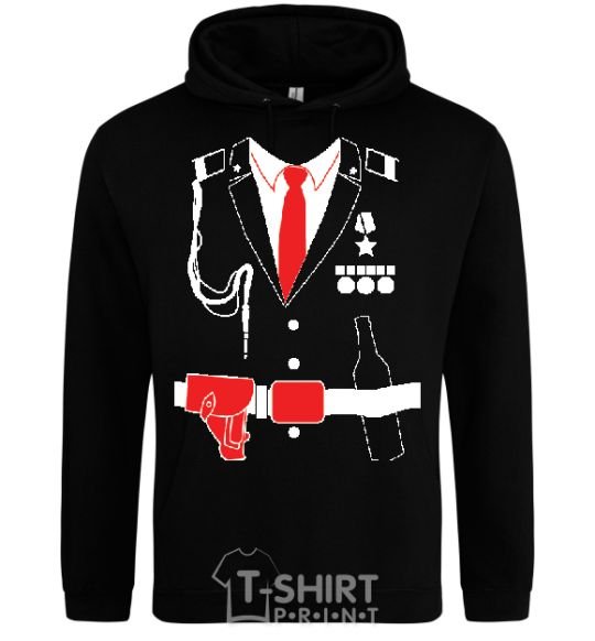 Men`s hoodie FIGHTER'S COSTUME black фото