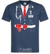 Men's T-Shirt FIGHTER'S COSTUME navy-blue фото