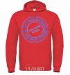 Men`s hoodie PERFECT MAN bright-red фото