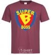Men's T-Shirt SUPER BOSS burgundy фото