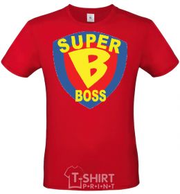 Men's T-Shirt SUPER BOSS red фото