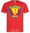 Men's T-Shirt SUPER BOSS red фото