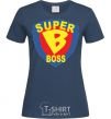 Women's T-shirt SUPER BOSS navy-blue фото