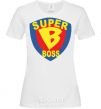 Women's T-shirt SUPER BOSS White фото