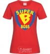 Women's T-shirt SUPER BOSS red фото