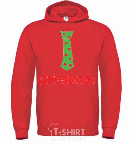 Men`s hoodie DREZCODE bright-red фото