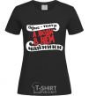 Women's T-shirt THE OFFICE IS A THEATER... black фото