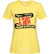 Women's T-shirt THE OFFICE IS A THEATER... cornsilk фото