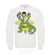 Sweatshirt 3 headed dragon White фото