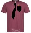 Men's T-Shirt Pocket burgundy фото