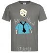 Men's T-Shirt FLYING HEAD dark-grey фото