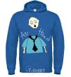 Men`s hoodie FLYING HEAD royal фото