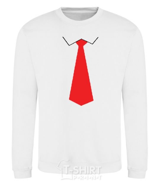 Sweatshirt Red tie White фото