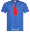 Men's T-Shirt Red tie royal-blue фото