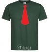 Men's T-Shirt Red tie bottle-green фото