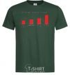 Men's T-Shirt Diagaramma of the distribution of the ability to beat the tambourine bottle-green фото