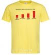 Мужская футболка Диагарамма распределения способности бить в бубен Лимонный фото
