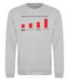 Sweatshirt Diagaramma of the distribution of the ability to beat the tambourine sport-grey фото