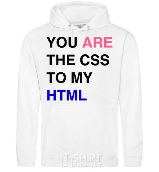 Men`s hoodie You are my scc... White фото