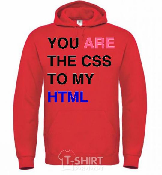 Men`s hoodie You are my scc... bright-red фото