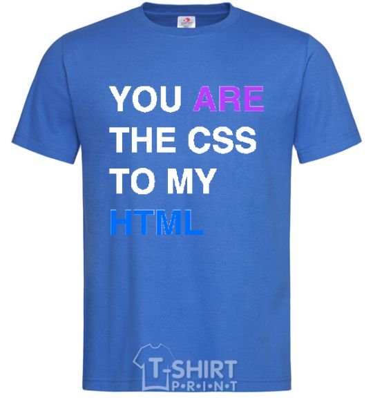 Men's T-Shirt You are my scc... royal-blue фото