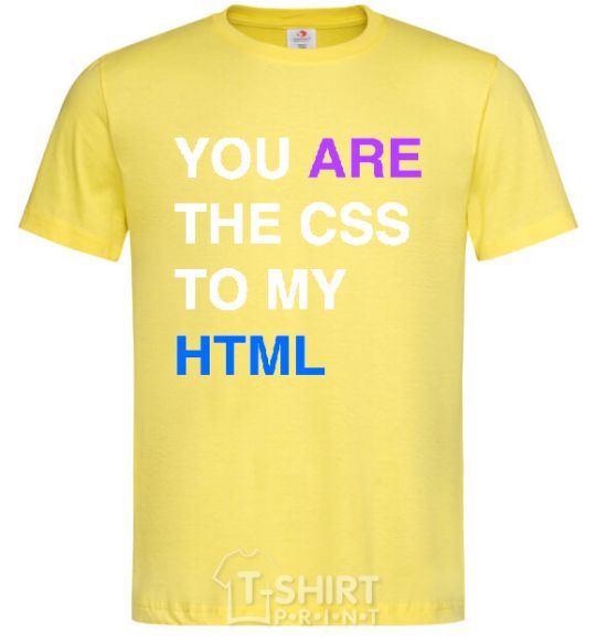 Men's T-Shirt You are my scc... cornsilk фото