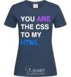 Women's T-shirt You are my scc... navy-blue фото