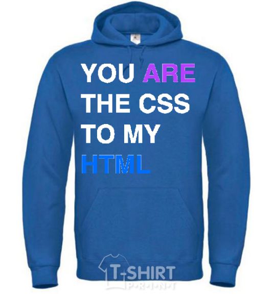 Men`s hoodie You are my scc... royal фото