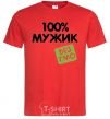 Men's T-Shirt 100% GMO-free man. red фото