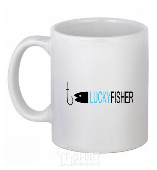 Ceramic mug LUCKYFISHER White фото