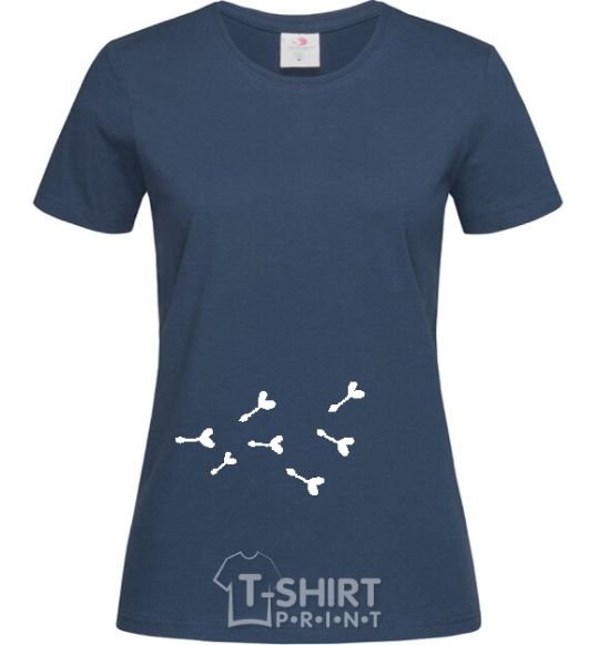Women's T-shirt DANDELION FOR HER navy-blue фото