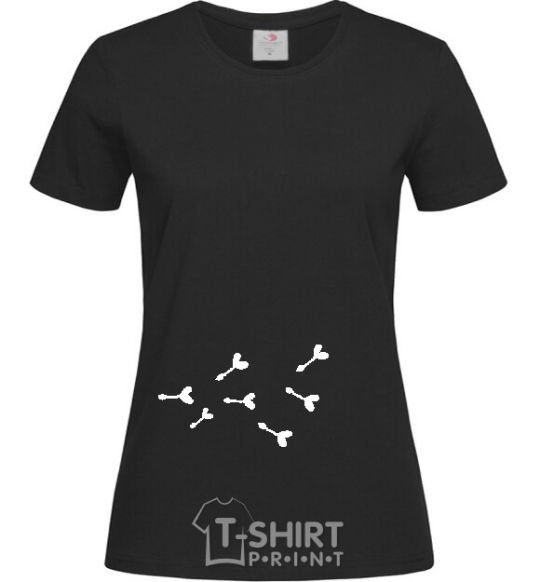 Women's T-shirt DANDELION FOR HER black фото